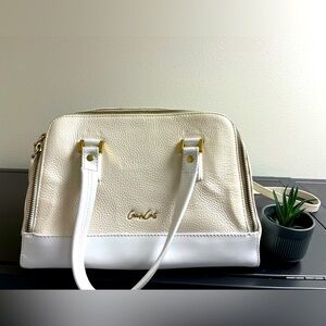 Gianni Conti White and Cream Handbag